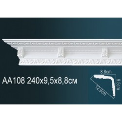 потолочный плинтус с орнаментом AA108