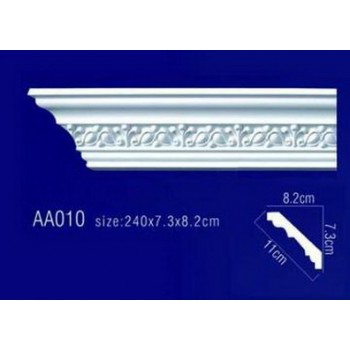 потолочный плинтус с орнаментом Гибкий AA010F