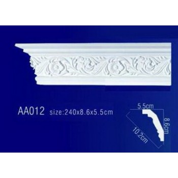потолочный плинтус с орнаментом Гибкий AA012F
