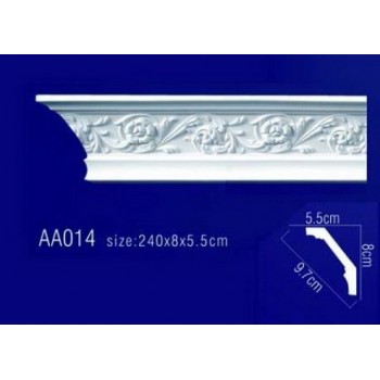 потолочный плинтус с орнаментом Гибкий AA014F