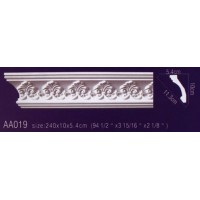 потолочный плинтус с орнаментом Гибкий AA019F