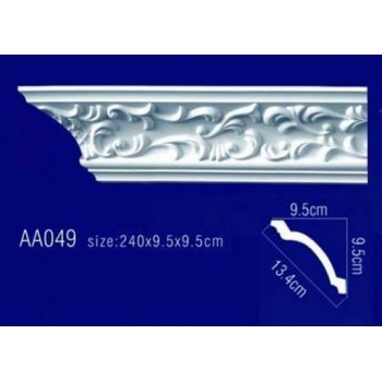 потолочный плинтус с орнаментом Гибкий AA049F