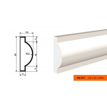 Молдинг  МВ - 80/1     (МС-103)
