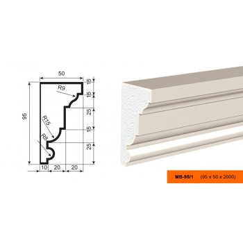 Молдинг  МВ - 95/1   (МС-107)