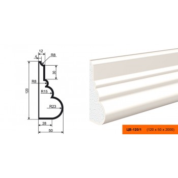 Молдинг  ЦВ - 120/1