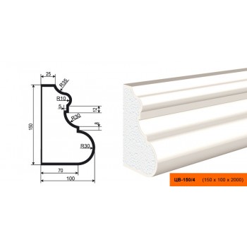 Молдинг  ЦВ - 150/4