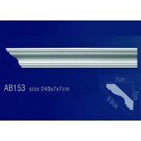 Плинтус потолочный без орнамента Гибкий AB153F