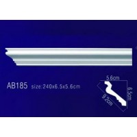 Плинтус потолочный без орнамента Гибкий AB185F
