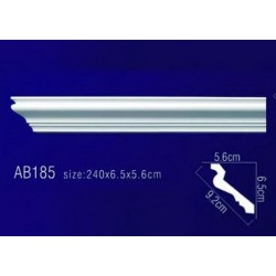 Плинтус потолочный без орнамента Гибкий AB185F