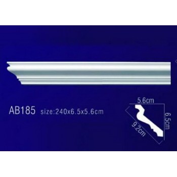 Плинтус потолочный без орнамента Гибкий AB185F